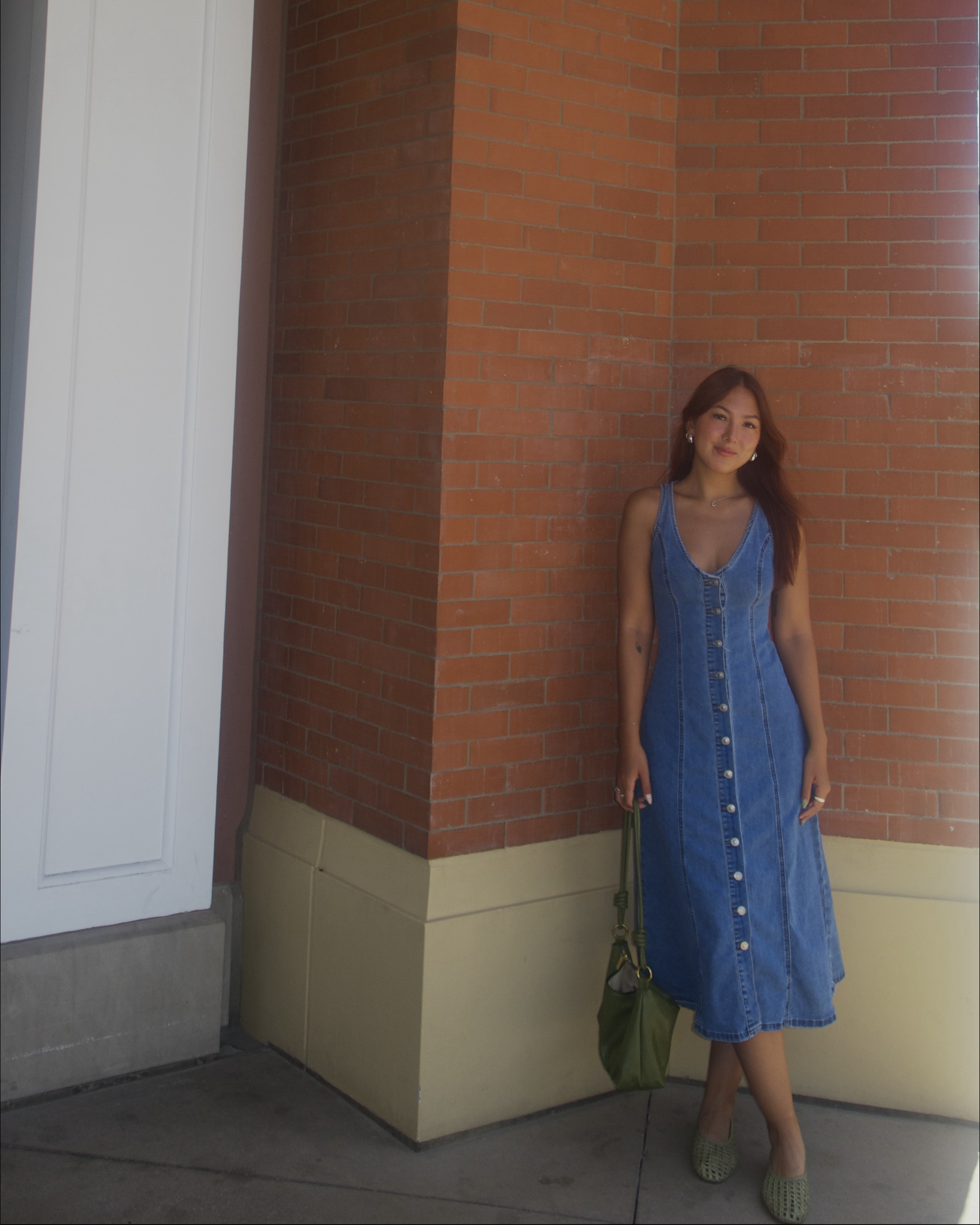 Denim dress ootd 

#LTKStyleTip #LTKFindsUnder50 #LTKBeauty