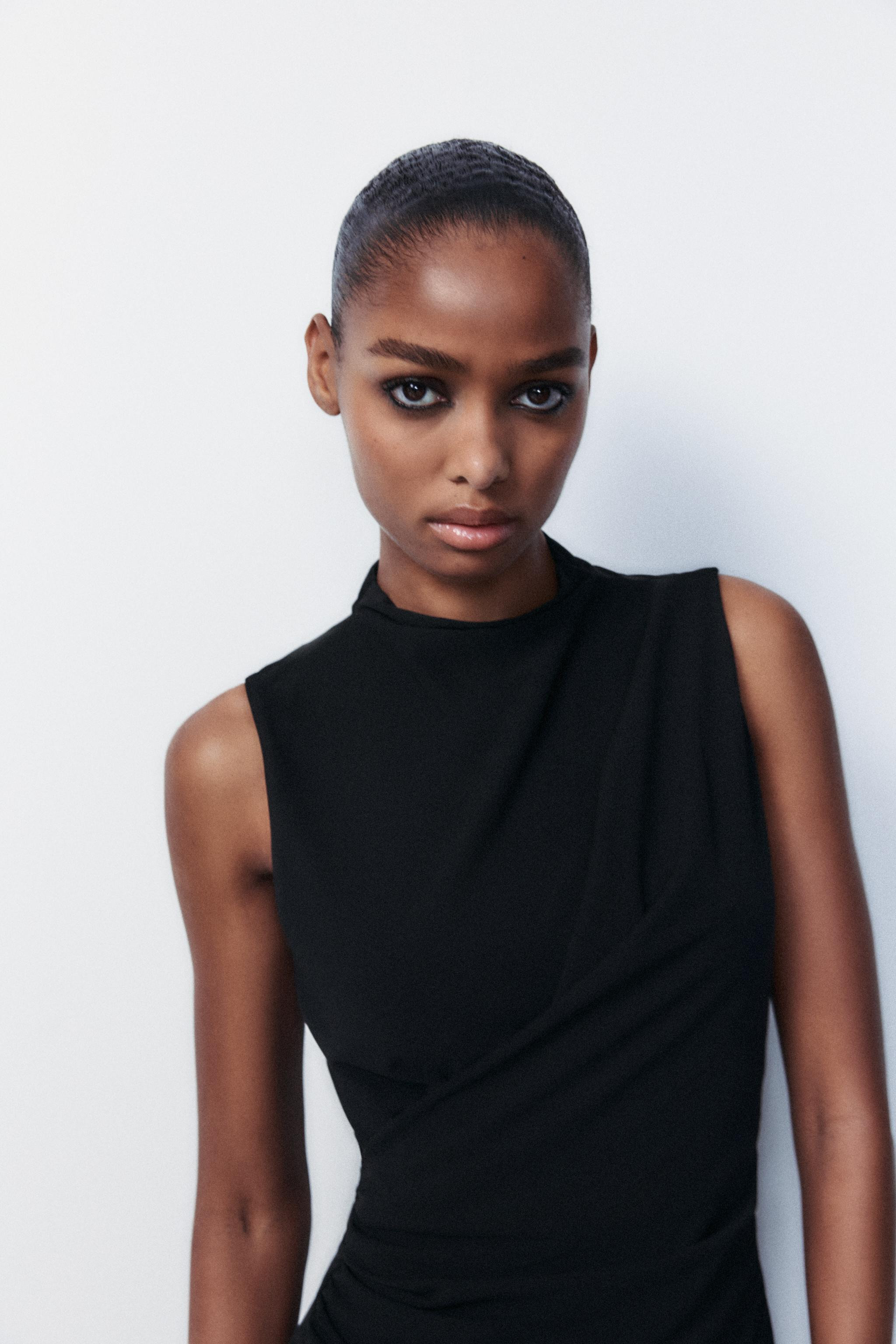 RUCHED MIDI DRESS | Zara UK