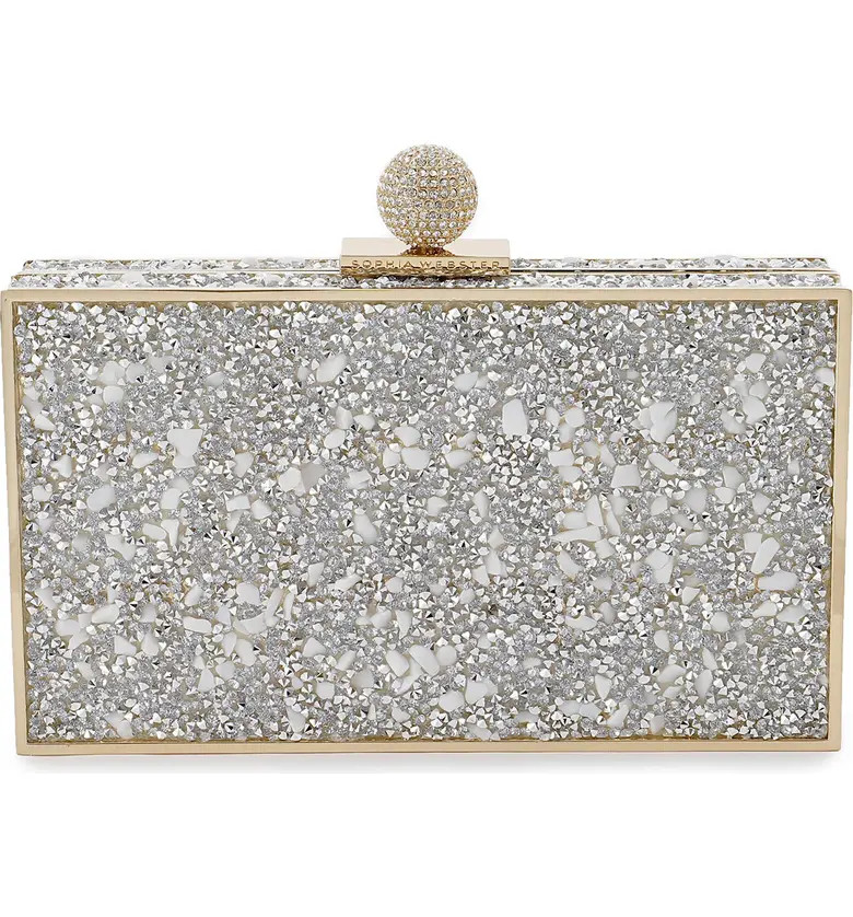 SOPHIA WEBSTER Clara Rock Crystal Box Clutch | Nordstrom | Nordstrom