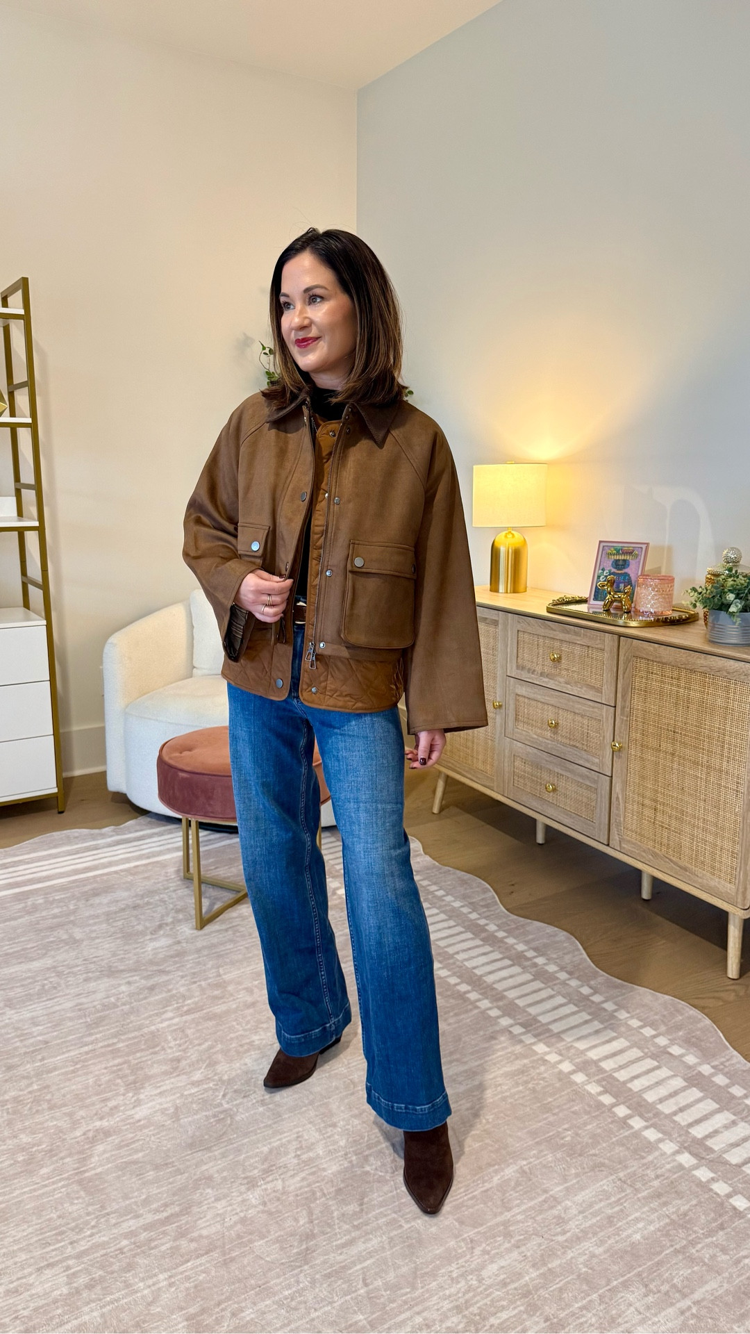 Great basics for fall and winter - wearing a 25 regular im Colette jeans , xs in sweater and jacket - best cashmere sweater 
Winter basics 

#LTKOver40 #LTKHoliday #LTKStyleTip