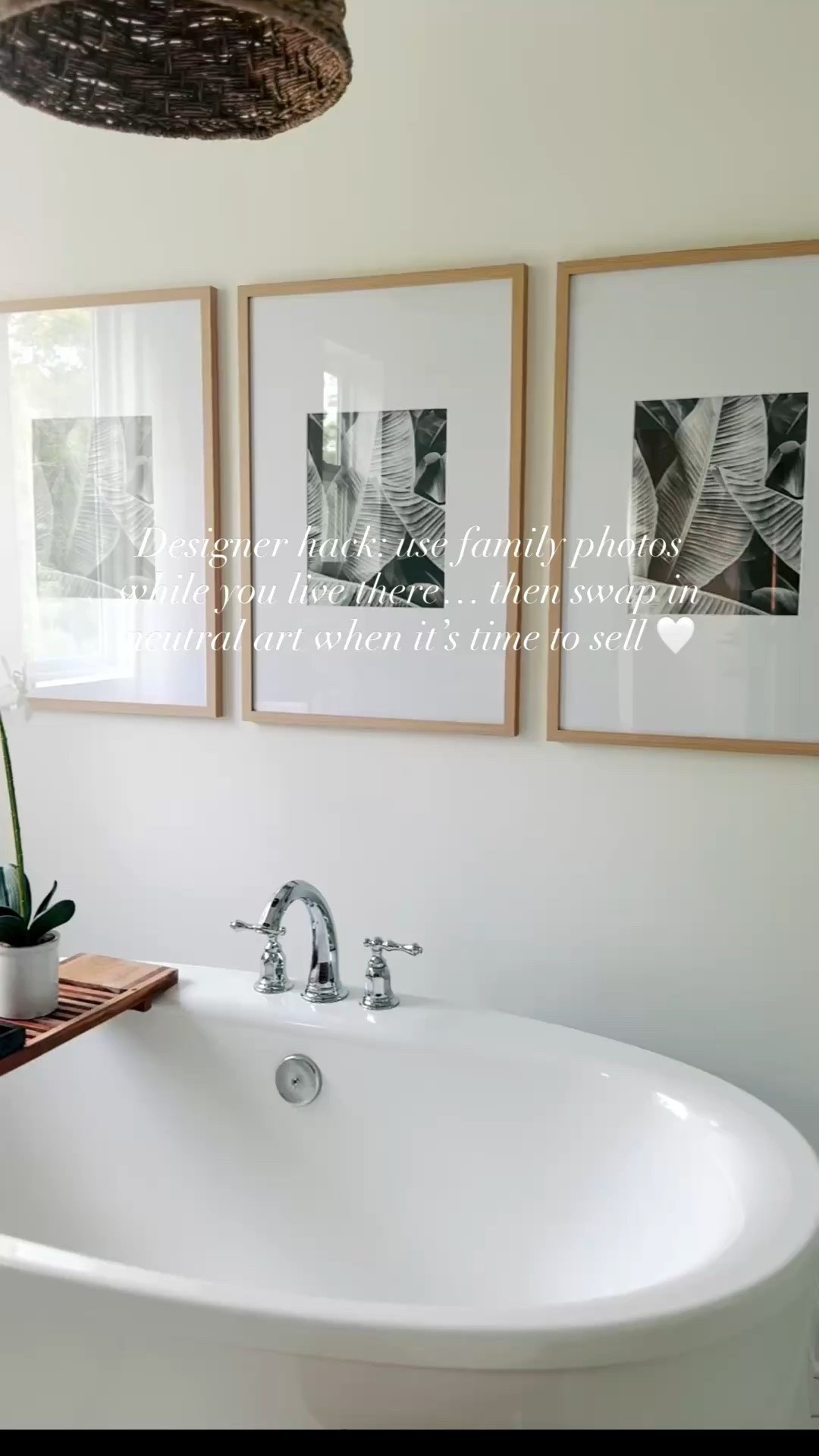 Your home should tell your story while you live in it 🤍

I love using family photos in unexpected places like bathrooms to make a home feel warm, personal, and layered. These Target frames were the perfect excuse to finally create a little gallery moment here. (Excited to fill them with new family beach photos.)

But here’s the staging tip 👇🏼
When it’s time to sell, keep the frames and simply swap the photos for landscapes or abstract art. It instantly depersonalizes the space for listing photos without having to redesign the whole wall.

Same frames. Same layout. Totally different vibe 

#homestaging  #homestagingtips

#LTKHome #LTKdayinmylife #LTKmomlife