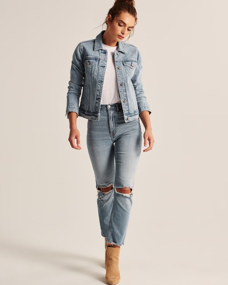 Women's Denim Jacket | Women's Coats & Jackets | Abercrombie.com | Abercrombie & Fitch (US)