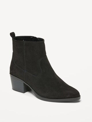 Faux-Suede Western Ankle Boots for Women | Old Navy (US)