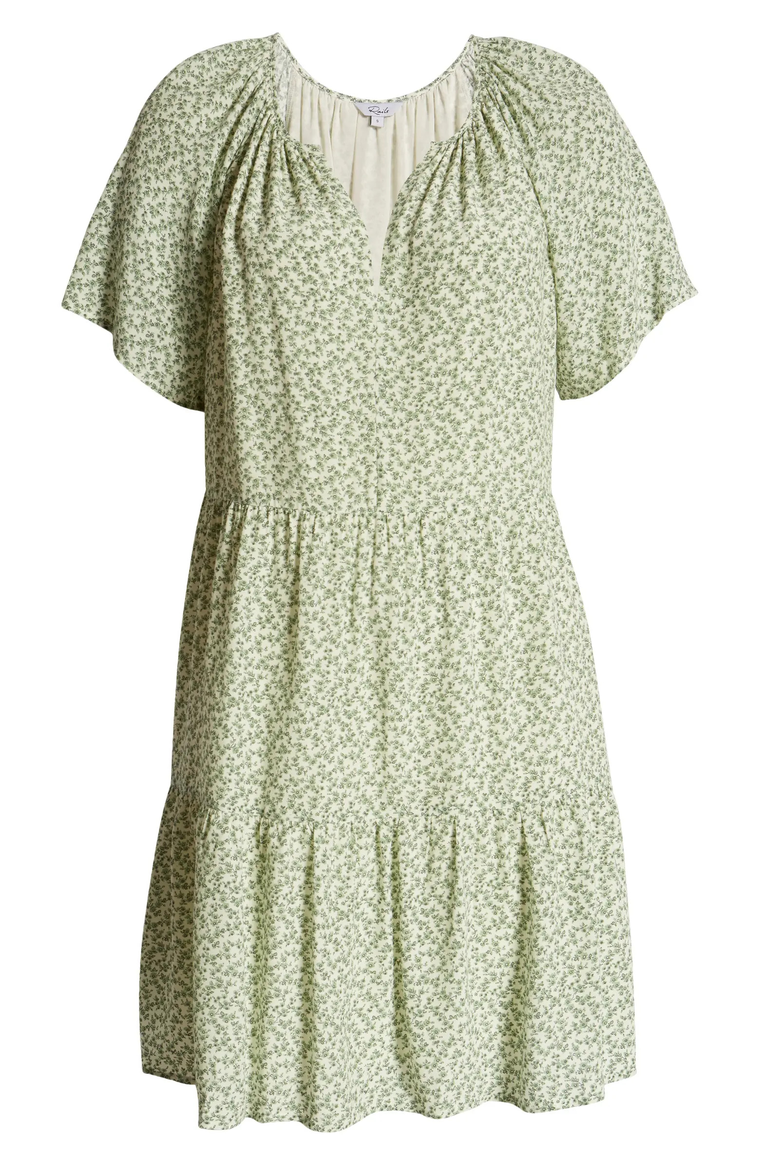 Clarissa Floral Print Ruffle Hem Dress | Nordstrom