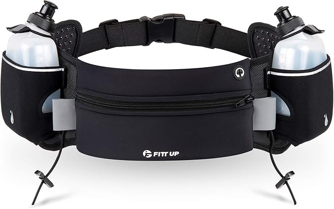 Hydration Running Belt with Bottles-Water Bottle Belt-iPhone Running Belt-Fanny Pack for Running-... | Amazon (US)