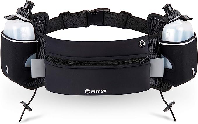 Hydration Running Belt with Bottles-Water Bottle Belt-iPhone Running Belt-Fanny Pack for Running-... | Amazon (US)