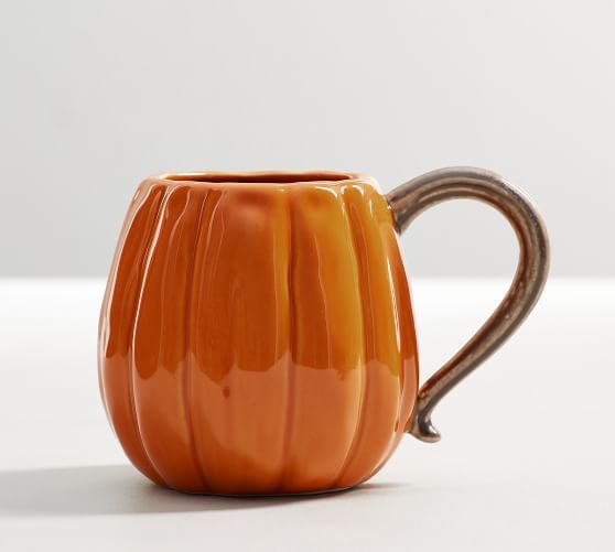 Pumpkin Figural Mug | Pottery Barn (US)