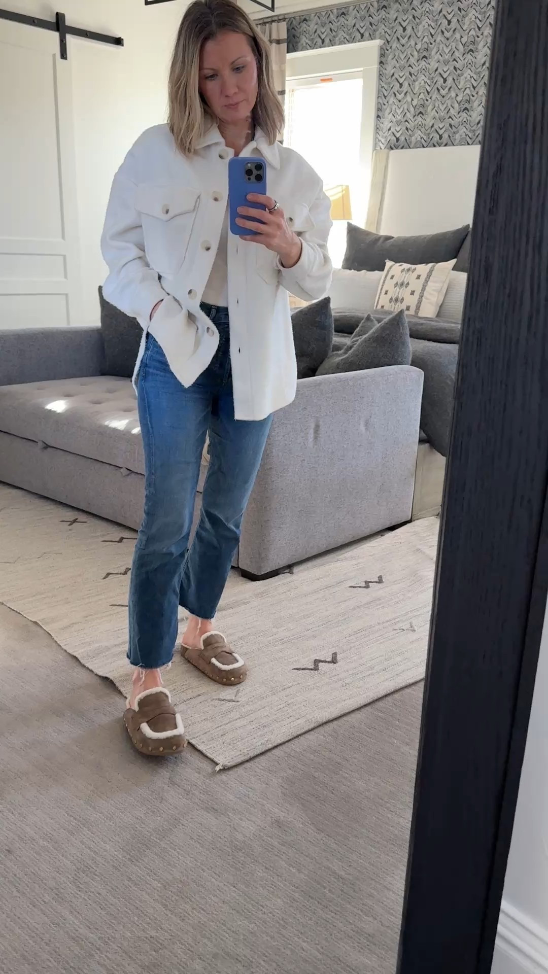 Mules I am obsessed with this season.  
True to size.  This is the color bark and I just ordered hazelnut.  

#LTKmomlife #LTKOver40