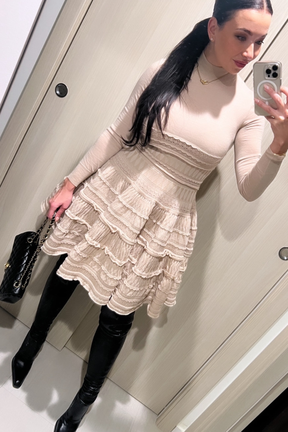 Alaia and Saint Laurent night out.

#LTKparties #LTKbeauty #LTKHoliday
