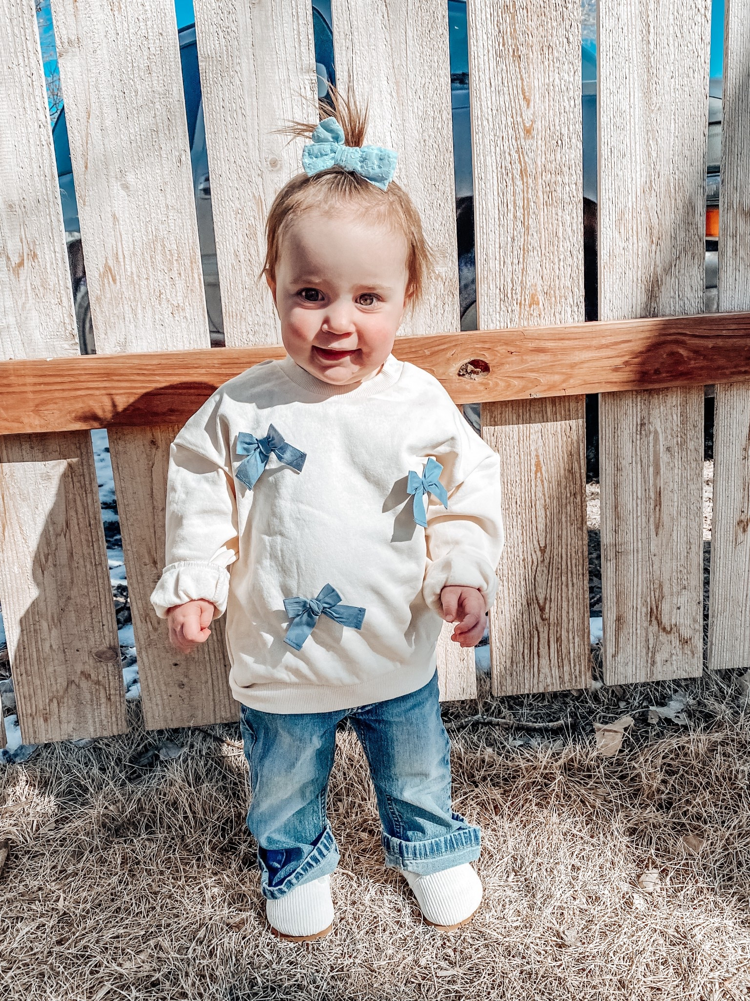 Toddler spring outfit 
Baby spring outfit
Bow detailing
Baby girl style 
Baby girl outfit 
Toddler girl style
Toddler girl outfit 
Baby girl sweater 
Toddler girl sweater 
Vintage style
Baby girl vintage style
Toddler girl vintage style 

#LTKSeasonal #LTKBaby #LTKStyleTip
