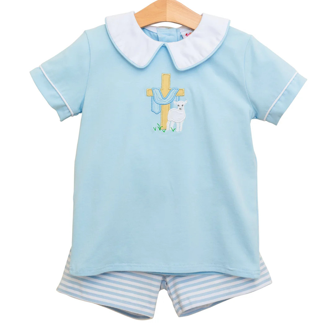 He Is Risen Collared Short Set | Hampton James Clothing