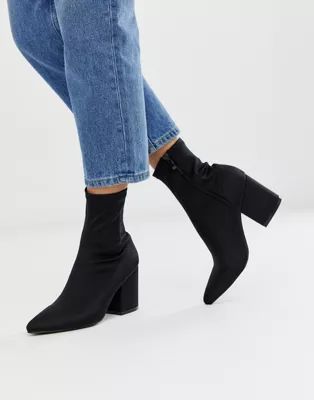 RAID Kinley pull on sock boots in black | ASOS | ASOS (Global)