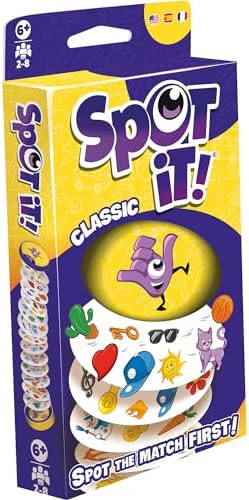 Asmodee Spot It! Classic Card Game (2024 Refresh) - Eco-Blister Edition, 5-in-1 Visual Perception... | Amazon (US)