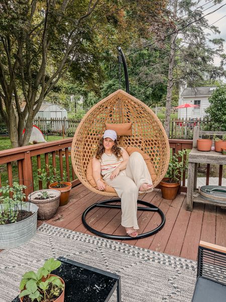 Such a cute egg chair swing. Our deck feels complete!



#LTKSeasonal #LTKHome #LTKStyleTip