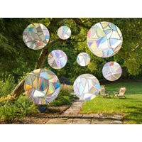 Circle Suncatcher Pack - Window Cling, Rainbow Maker, Reusable Sticker, Prism, Window, Bird Collision Decal | Etsy (US)