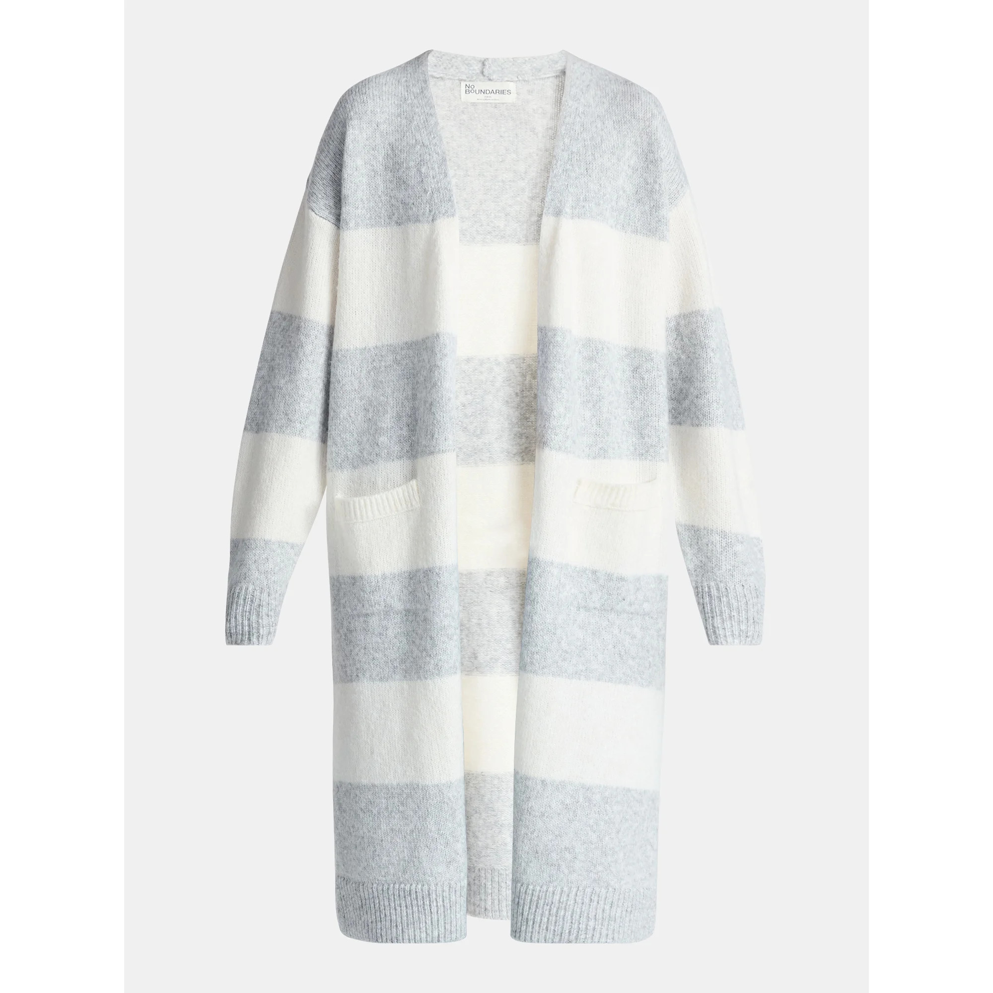No Boundaries Striped Open Front Duster, Women’s | Walmart (US)