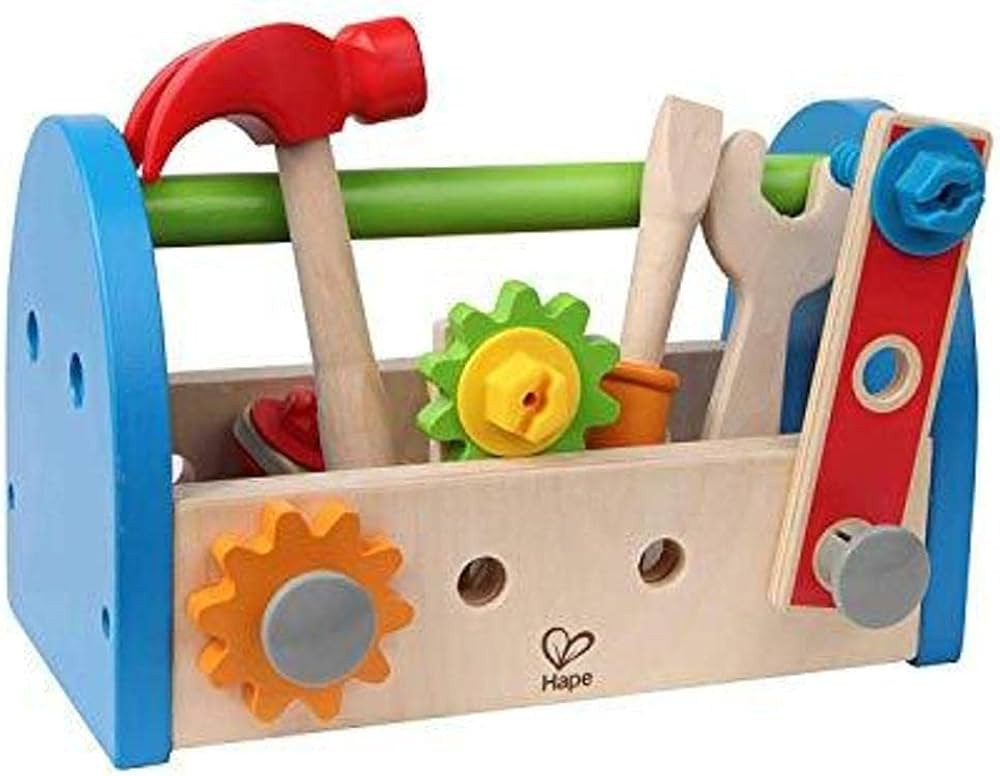 Hape Fix It Kid's Wooden Tool Box and Accessory Play Set | Amazon (US)
