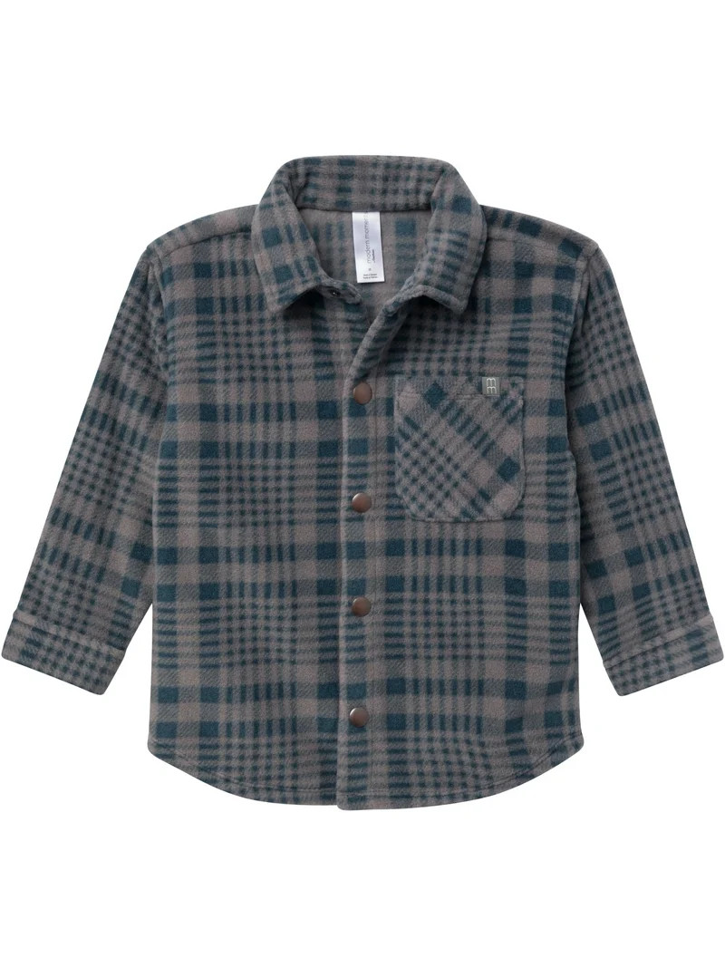 Modern Moments by Gerber Toddler Boy Microfleece Shacket, Sizes 12M-5T | Walmart (US)