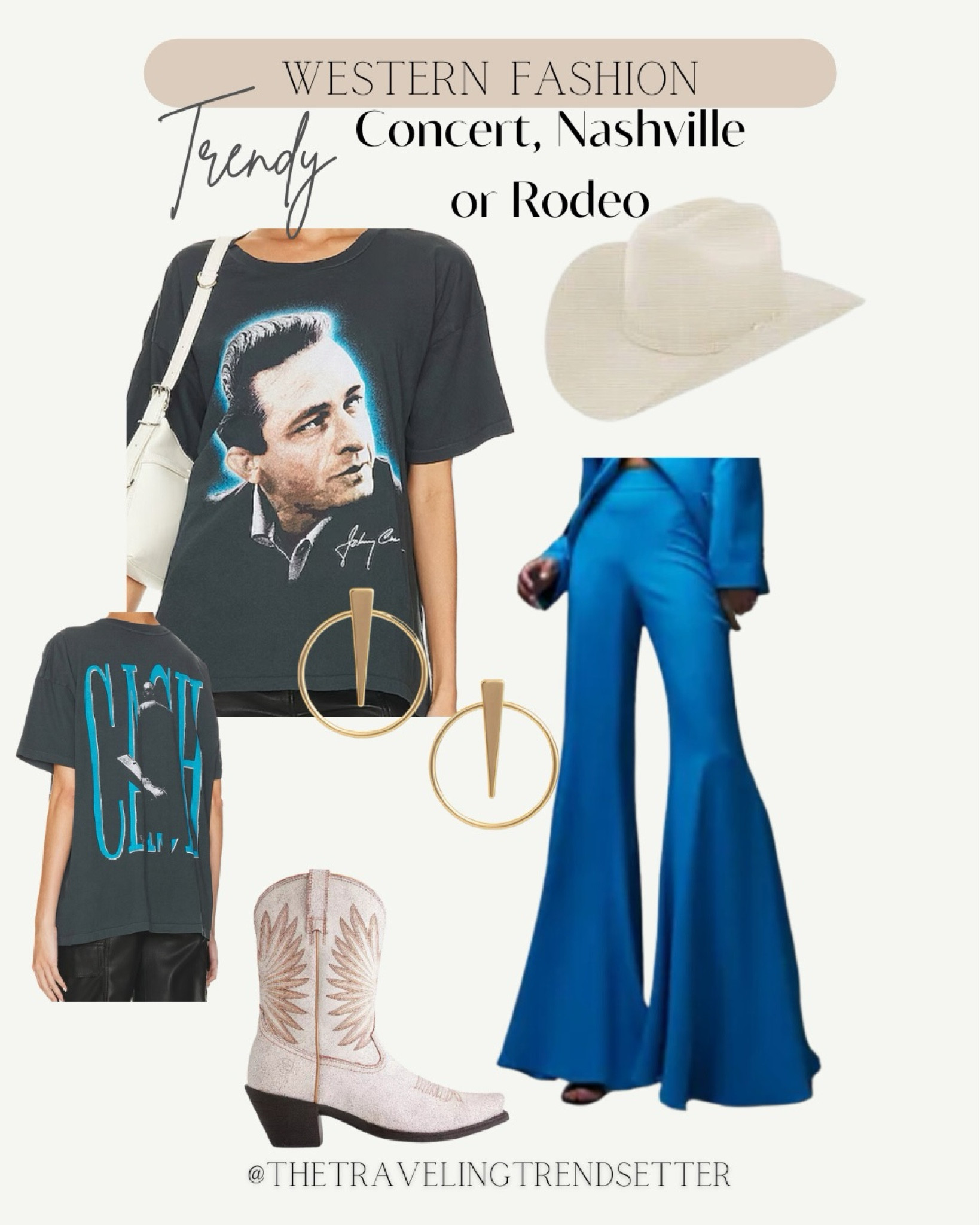 Trendy, rodeo fashion, cowboy hat, cowboy, trucker, hat, fringe bag, gold, hoops, booties, boots, cowgirl, cowboy, jeans, shorts, spring outfit, concert outfit, Nashville outfit, radio outfit, trendy country, concert, outfit, music festival, spring outfit, summer outfit, white blouse, travel outfit, western BoHo chic hippie

#LTKstyletip #LTKfindsunder50 #LTKmidsize