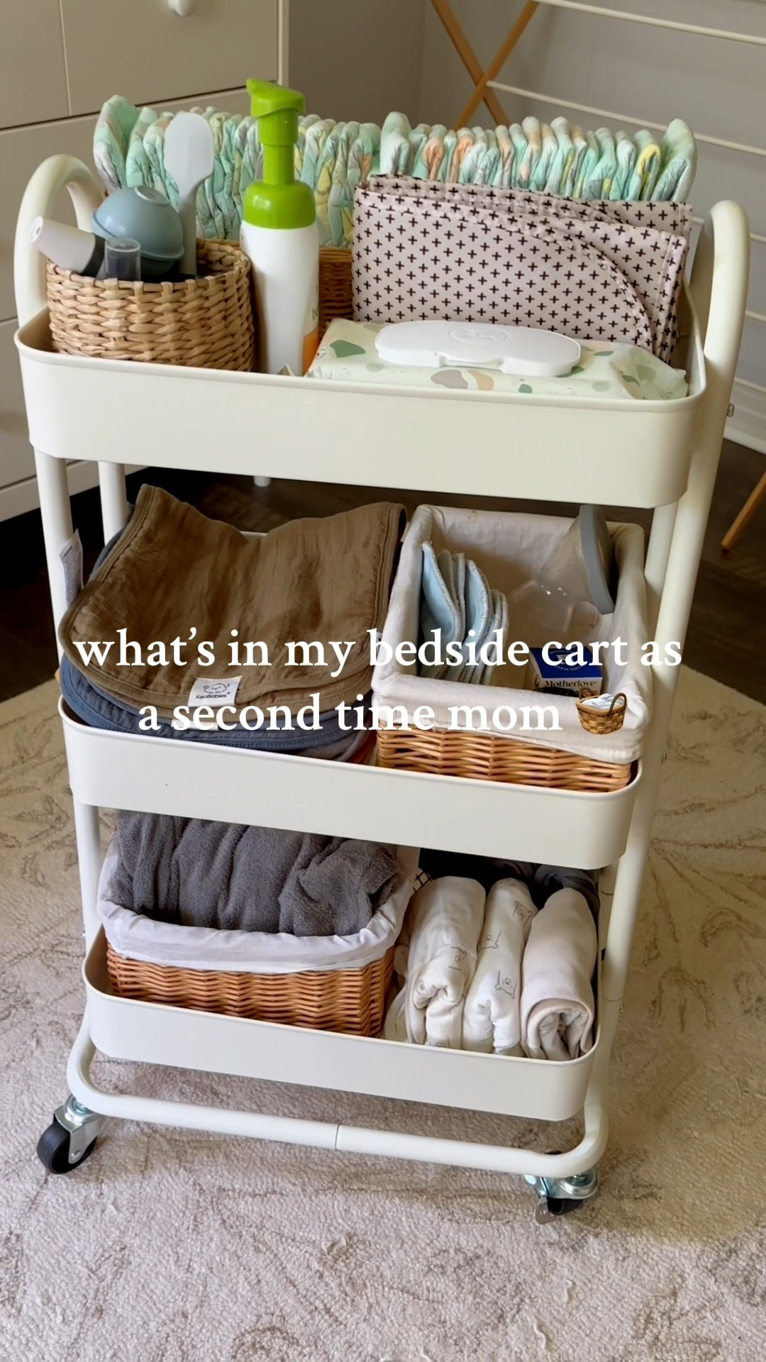 What’s in my postpartum bedside cart as a second time mom 🧺

#LTKmomlife #LTKBaby #LTKBump