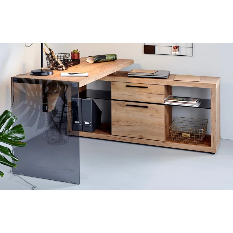 Lux C 150 Corner L-Shaped Executive Desk | Wayfair North America