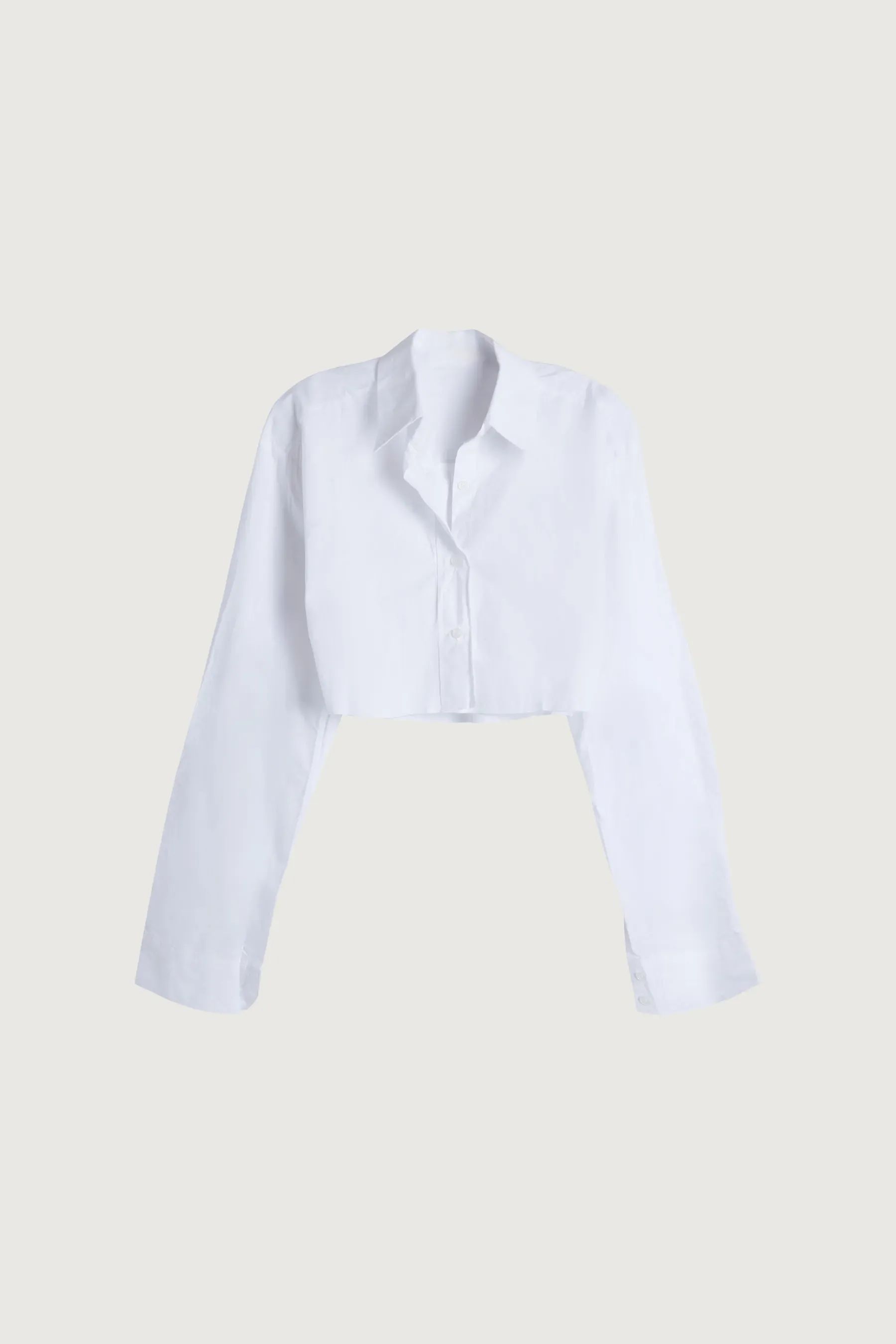 CROPPED BUTTON-UP SHIRT | OAK + FORT