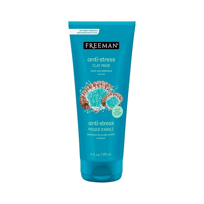 Freeman Anti-Stress Clay Mask, Dead Sea Mineral Face Mask, Lavender & Sea Salt Balance & Calm Ski... | Amazon (US)