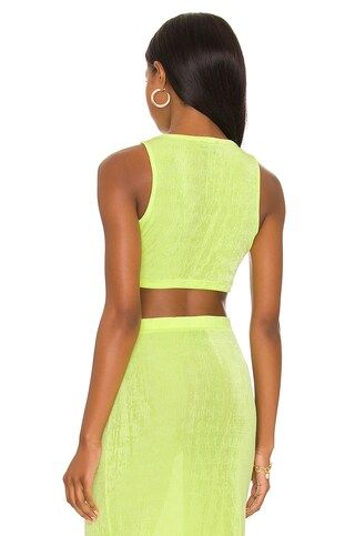 h:ours Natalia Crop Top in Acid Lime from Revolve.com | Revolve Clothing (Global)