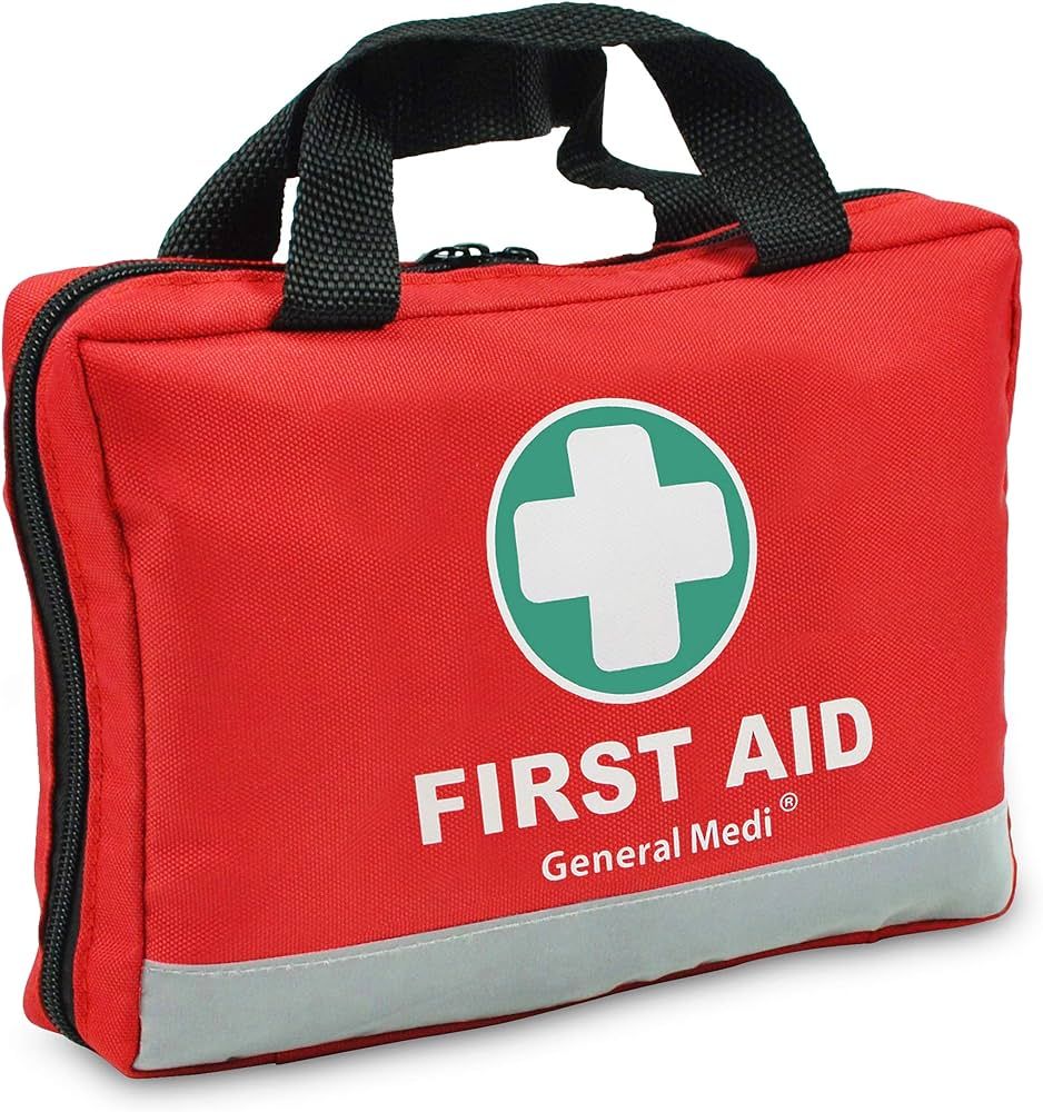 General Medi First Aid Kit -309 Pieces- Reflective Bag Design - Including Eyewash, Bandages, Mole... | Amazon (US)