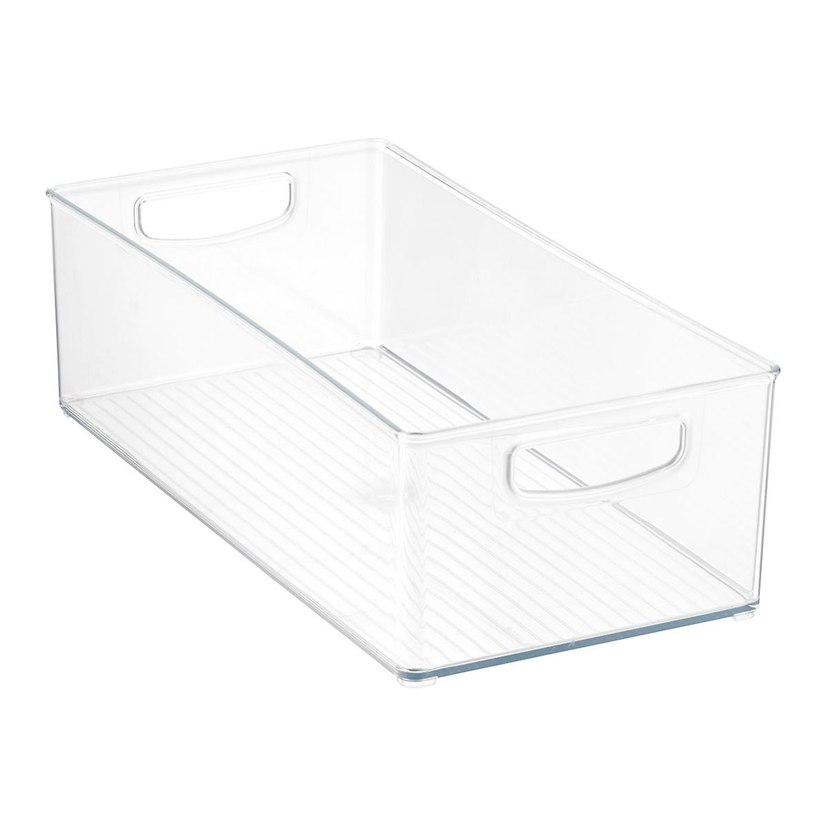 iDESIGN Linus Small Deep Drawer Bin Clear | The Container Store