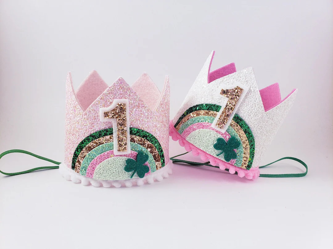 girl st patricks 1st birthday, girl lucky one birthday, our lucky charm, girl shamrock 1st, lucky... | Etsy (US)