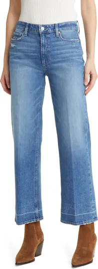 PAIGE Leenah High Waist Ankle Wide Leg Jeans | Nordstrom | Nordstrom