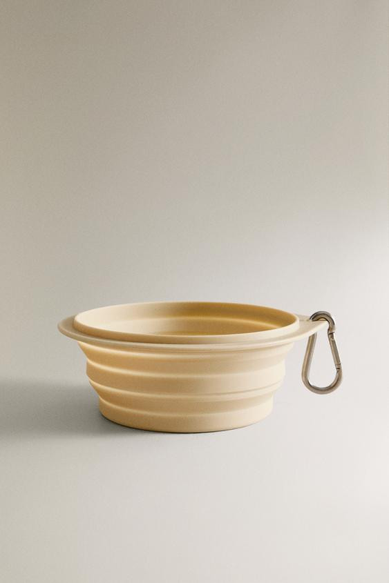 FOLDABLE SILICONE PET FOOD BOWL | Zara US