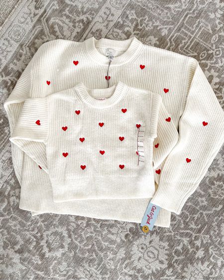 You guys!! The cutest, Mommy and me Valentine embroidered heart sweaters from Cat & Jack at Target. The quality is amazing and they are SOO soft!!

#LTKfamily #LTKSeasonal #LTKMostLoved