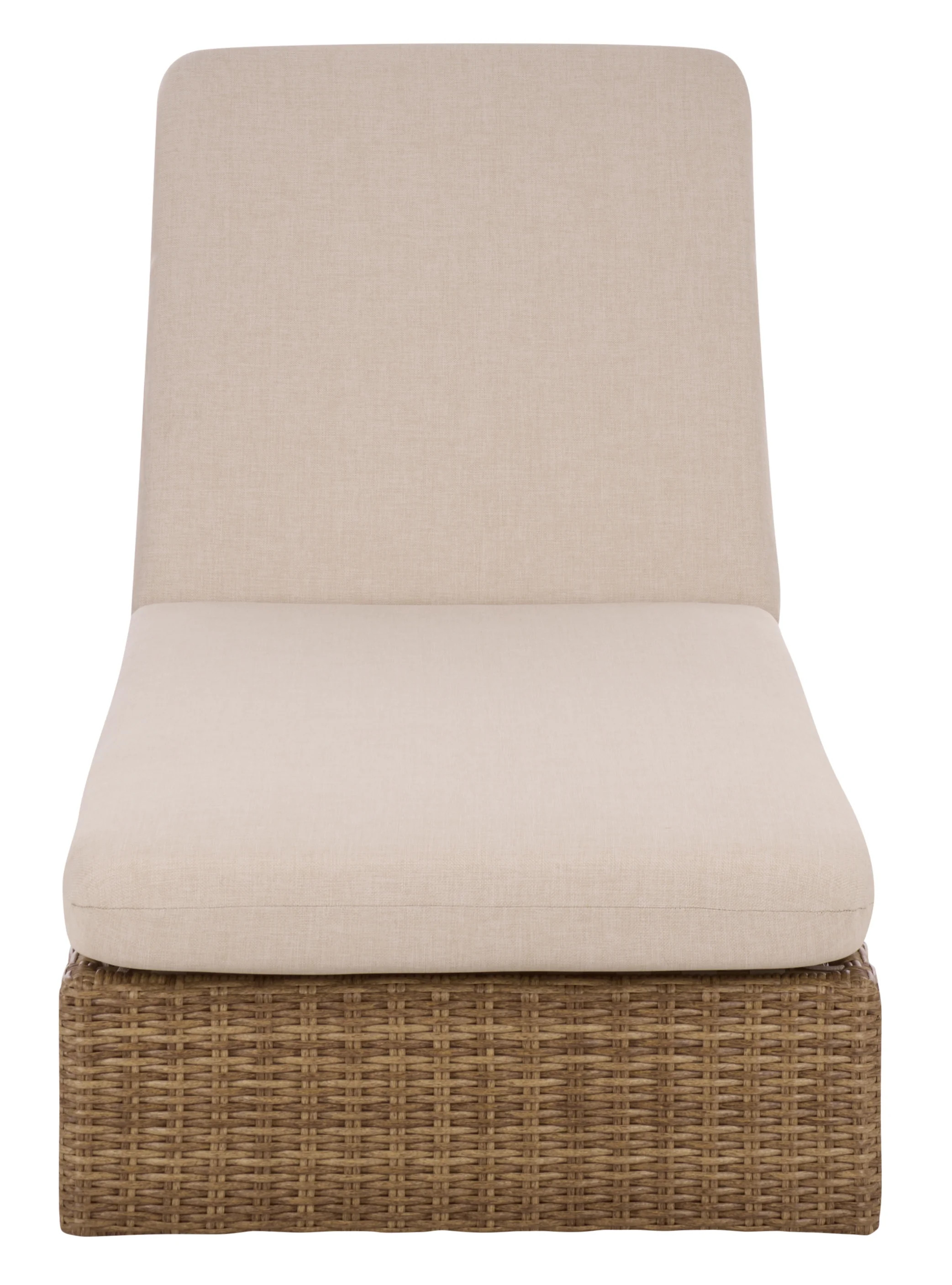Safavieh Emma Steel Outdoor Lounge Chairs, Natural/Taupe | Walmart (US)