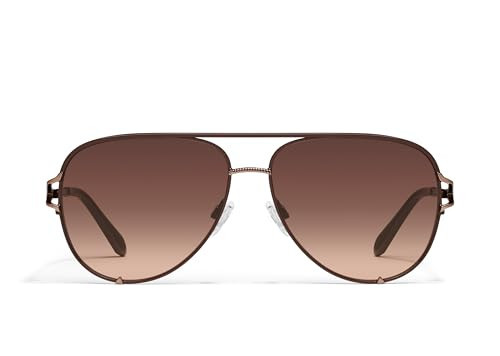 Quay - Women's Sunglasses, Aviator Lenses with UV Protection (High Key Twist, Chocolate/Brown Fawn) | Amazon (US)