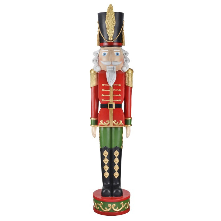 Outdoor Red & Green Nutcracker | Williams-Sonoma