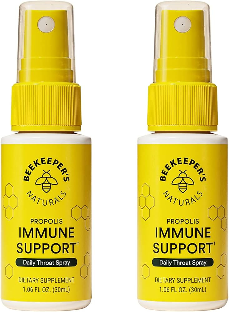 Beekeeper's Naturals Propolis Throat Spray, Natural Immune Support & Sore Throat Relief - Antioxi... | Amazon (US)