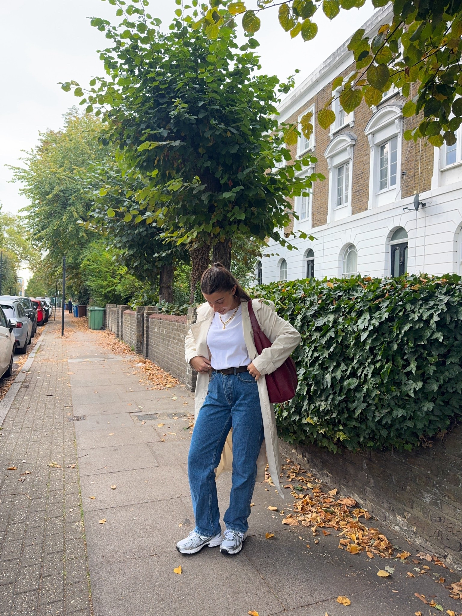 Autumn, denim jeans, blue jeans, straight leg, vintage, white tshirt, tee, boxy tee, perfect white t, trench coat, burgundy tote bag, faux leather, new balance trainers, brown belt, petite style, asos, f and f, Tesco, pull and bear, Abbott Lyon, statement jewellery, gold necklace, accessories, f&f

#LTKautumn #LTKuk #LTKpetite