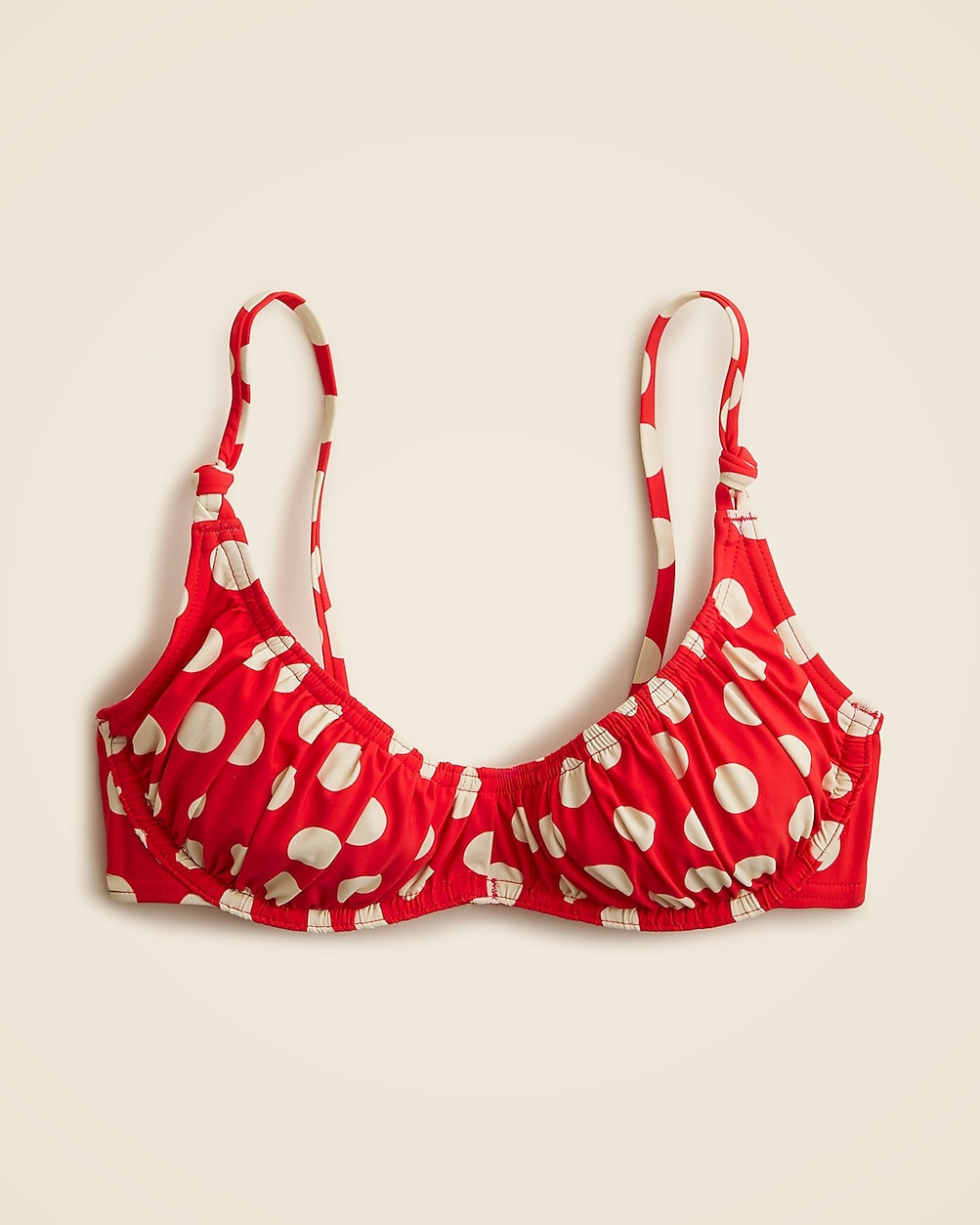 Shirred underwire bikini top | J. Crew US