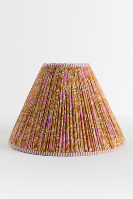 Ellen Merchant Ruched Empire Floral Cottage Lamp Shade | Anthropologie (US)