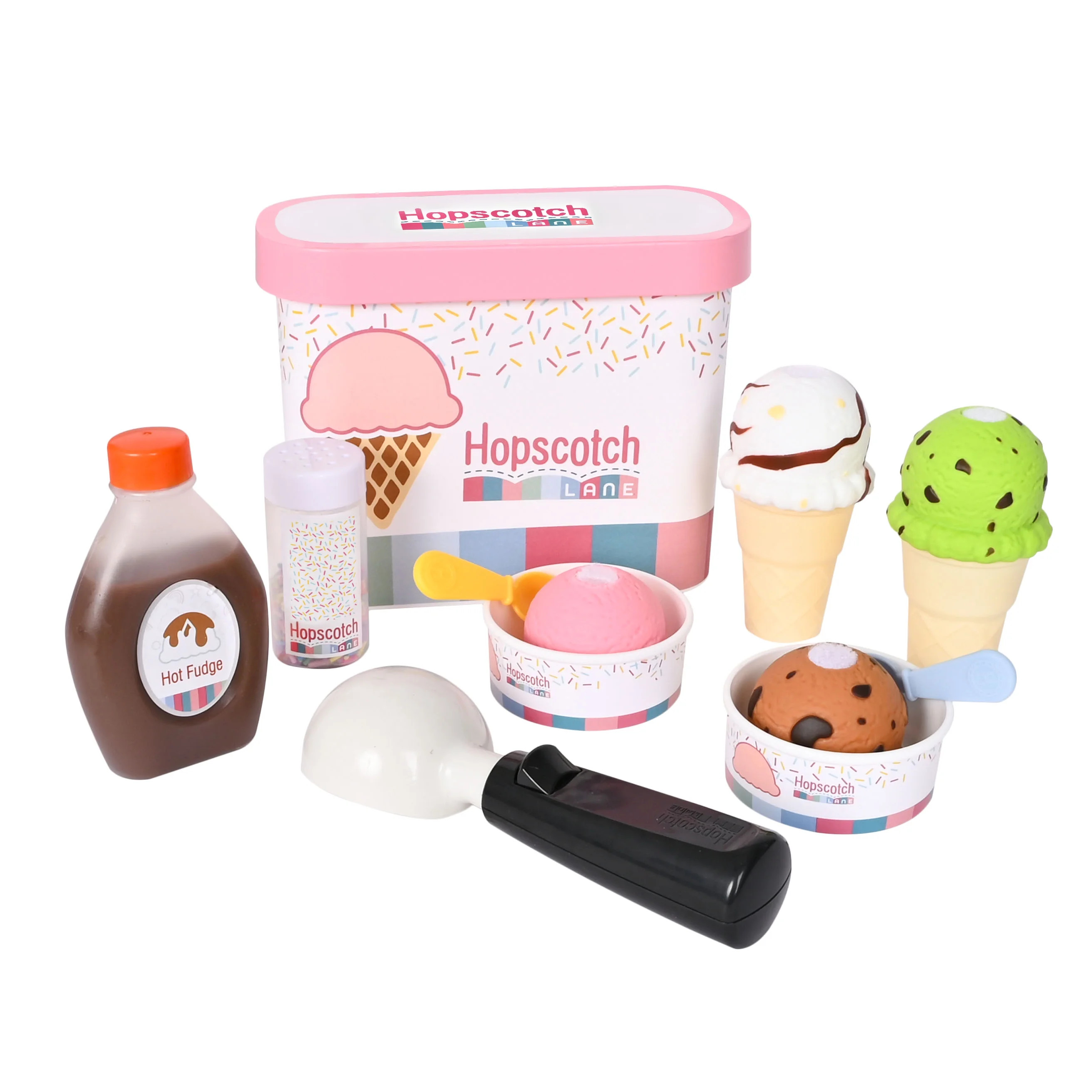 Hopscotch Lane Sweet Treats Ice Cream 15 Piece Set – Dessert Set & Doll Clothing for Children A... | Walmart (US)