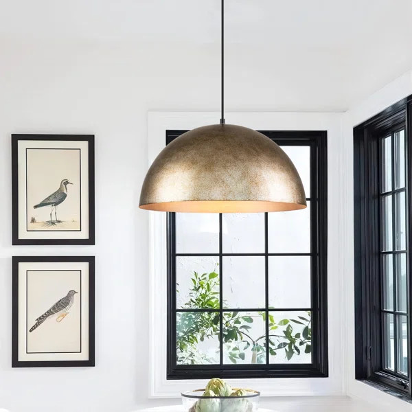 1 - Light Single Dome Pendant Light | Wayfair North America