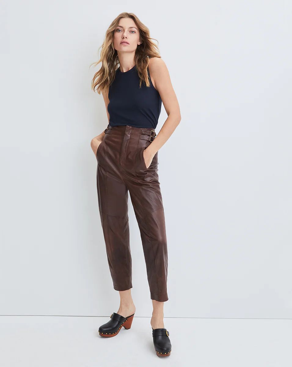 Jayleen Leather Pant | Veronica Beard