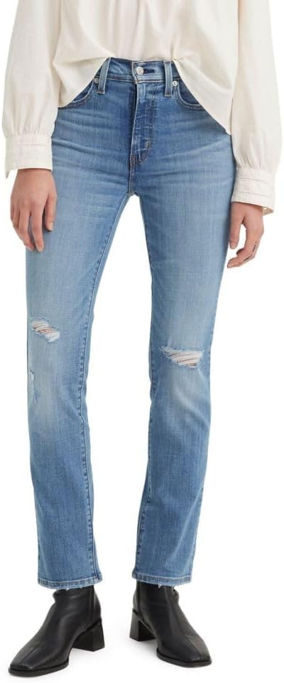 Levi's Womens 724 High Rise Straight Jeans | Amazon (US)