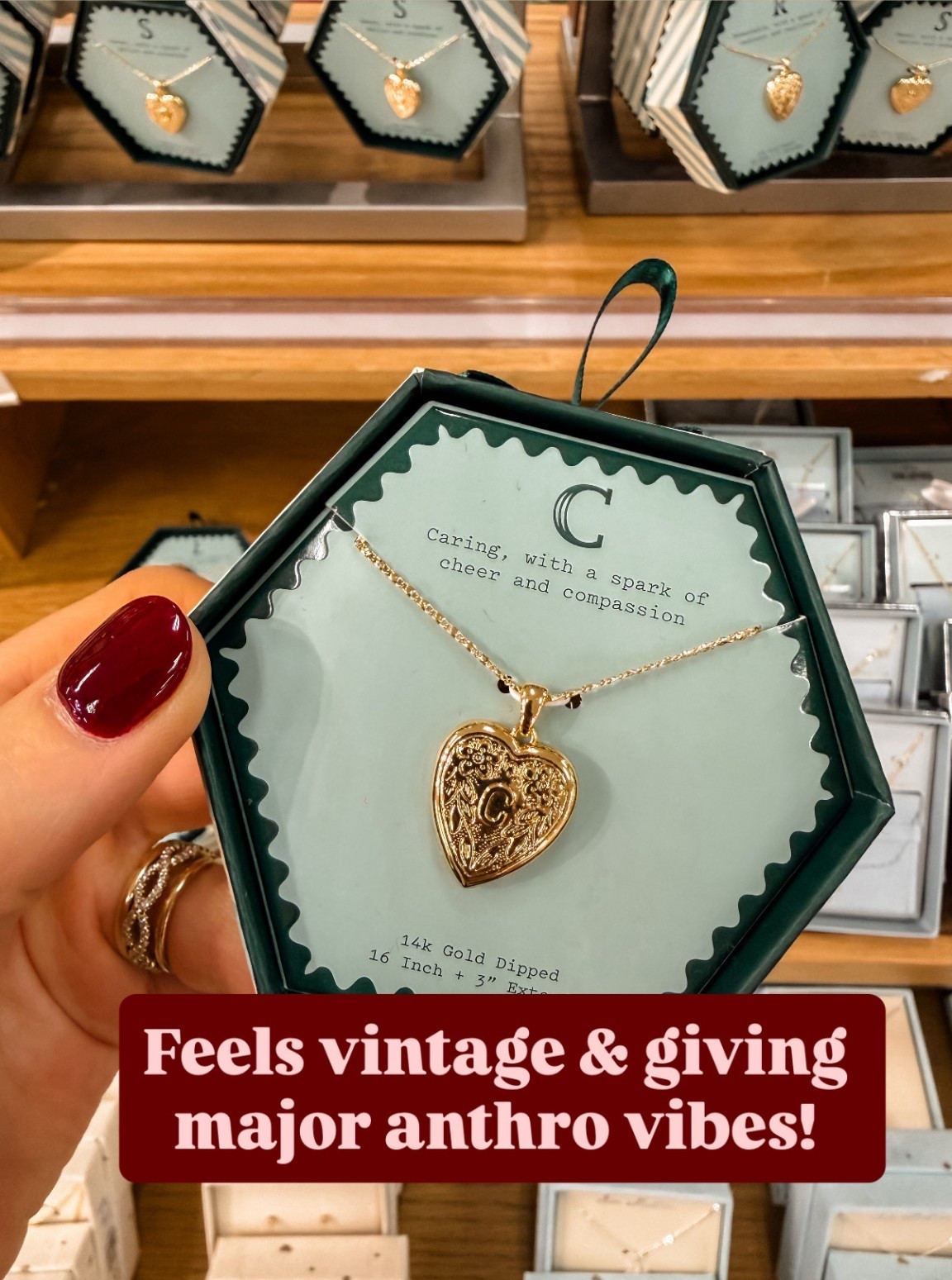 How cute is this necklace?! Looks like Anthro! Such a cute personalized gift! 

Loverly Grey, Target find, initial necklace, heart necklace, letter necklace, gold necklace, gift guide, gift ideas, stocking stuffer 

#LTKHoliday #LTKFindsUnder50 #LTKGiftGuide