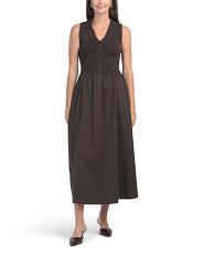 Sleeveless Polo Collar Twofer Dress | TJ Maxx