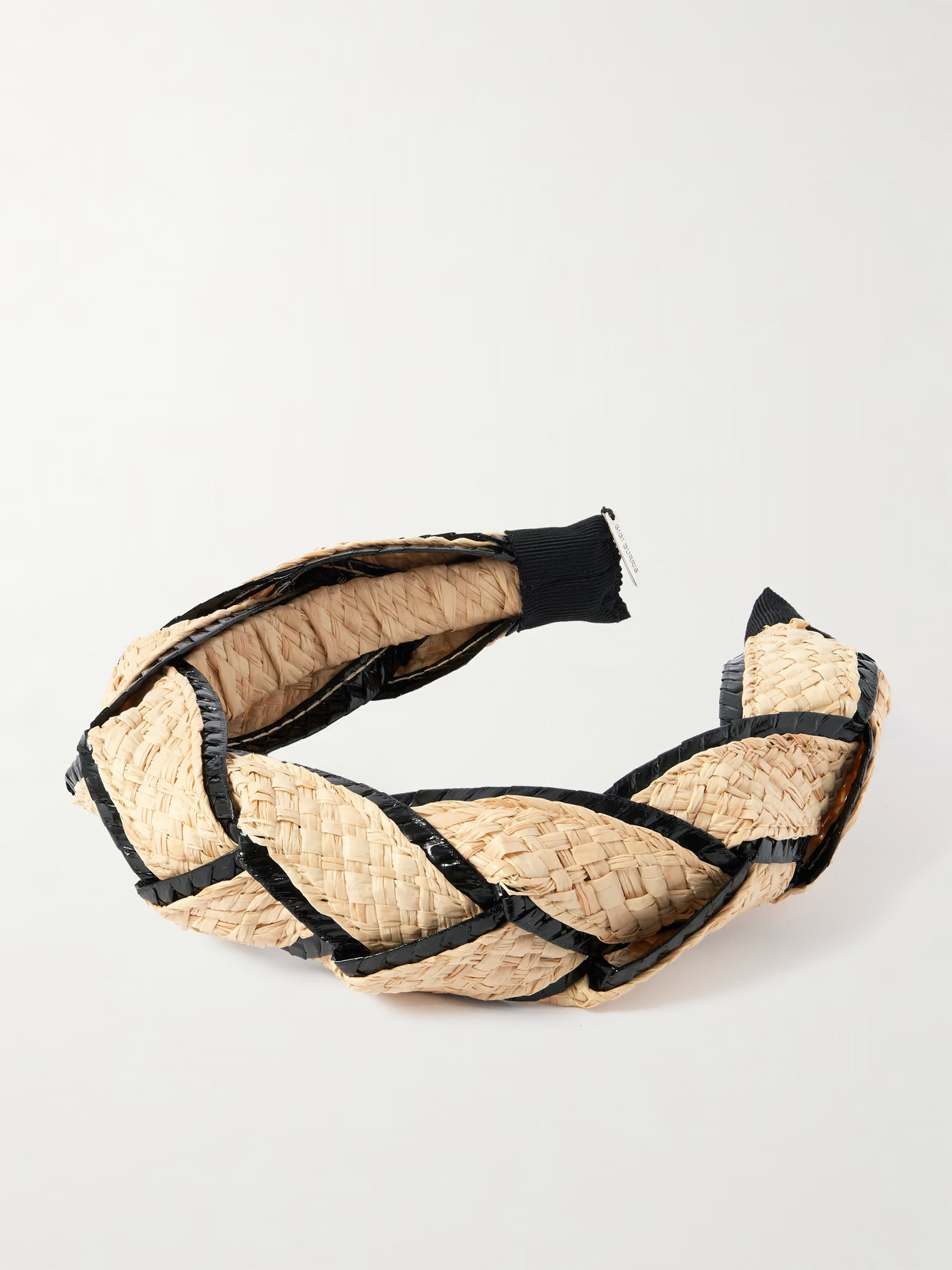 Gigi Burris - Ava Braided Grosgrain-trimmed Raffia Headband - Neutrals | NET-A-PORTER (US)