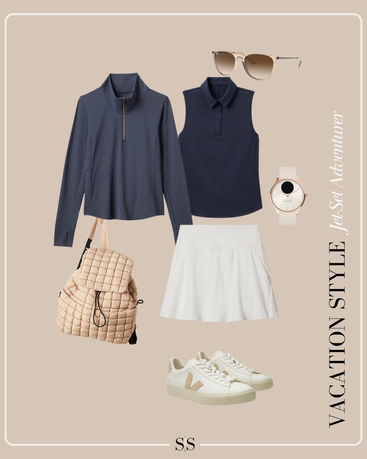 Vacation Style | Jet-Set Adventurer: 

Perfect for an active day of exploring, this sporty yet polished look keeps you comfortable and stylish. Whether it’s a morning pickleball game or strolling through the city, you’re ready for anything! 

#ActiveExplorer #SportyChic #TravelInComfort #VacationOutfit

#LTKTravel #LTKStyleTip