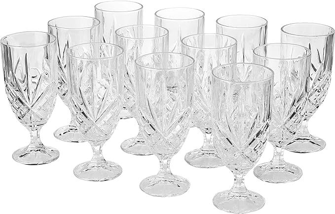 Amazon.com: Godinger Dublin Set of 12 Iced Beverage Glasses 14-Oz. : Home & Kitchen | Amazon (US)